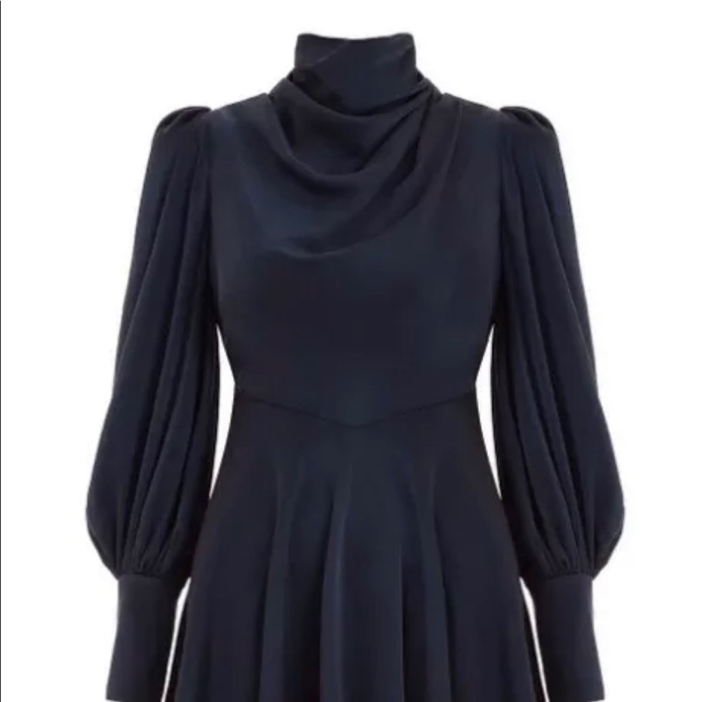 Zimmermann Silk Cowl Neck Midi Dress - Picture 2 of 13